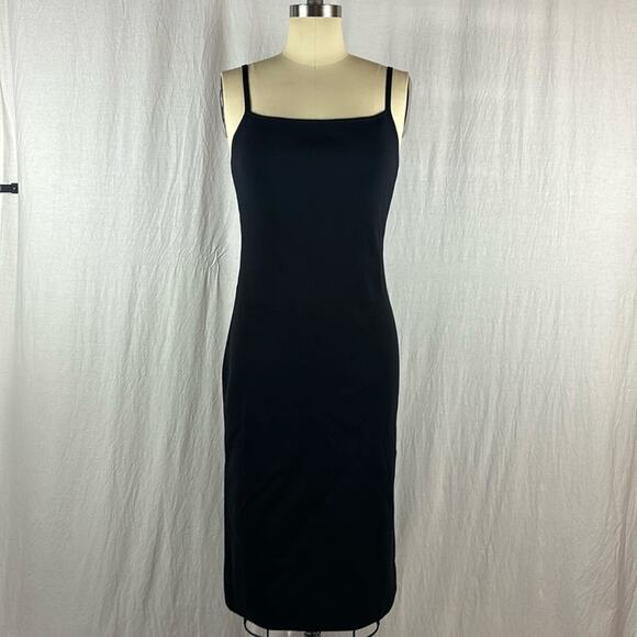 Pretty Guide Rib Knit Tank Dress in Black - Picture 1 of 7